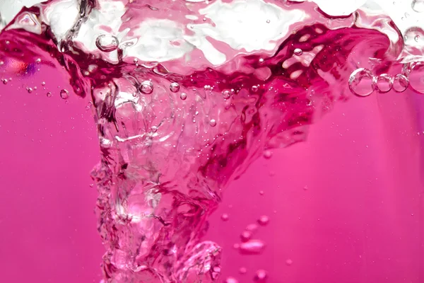 Fondo burbuja de agua rosa —  Fotos de Stock