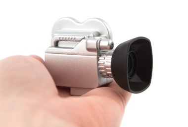 Small Video Camera In Hand clipart