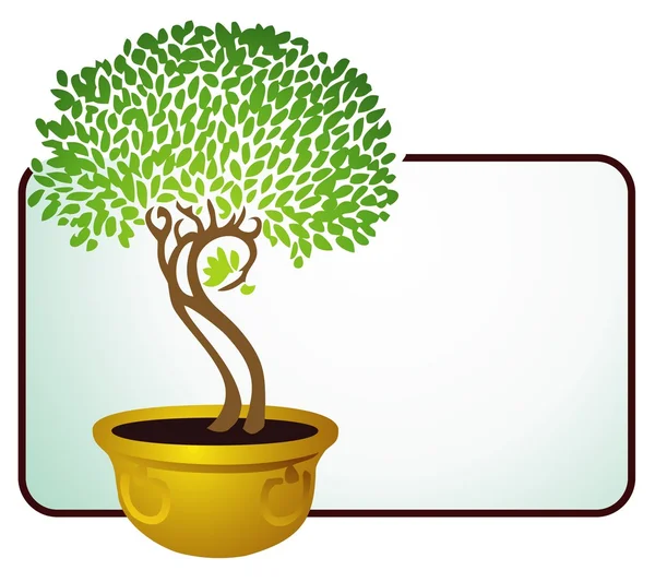 Potted Tree — Stock Vector