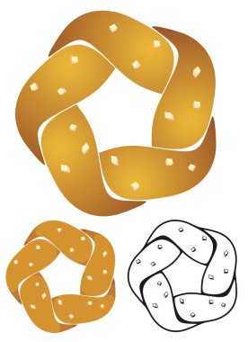 Five Twist Pretzel clipart