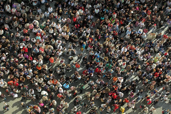 stock image Crowd from bird´s view