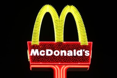 McDonald's Sign in Las Vegas clipart