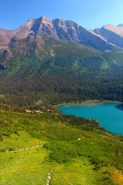 Grinnell tó Glacier Nemzeti Park — Stock Fotó