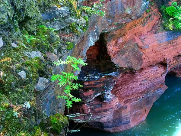 Apostle Islands Sea Cave - Wisconsin — Stock Photo, Image