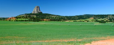 Devils Tower in northeast Wyoming clipart