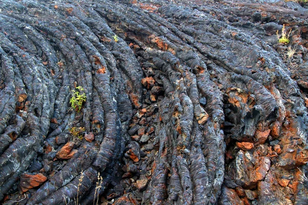Fundo de fluxo de lava resfriado — Fotografia de Stock