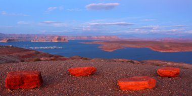 Lake Powell at Twilight clipart