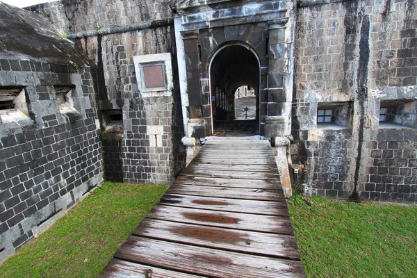 Schwefelhügel Festung - st Kitts Stockfoto