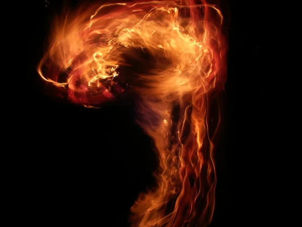 炎のクエスチョン マーク — ストック写真