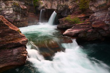 Saint Mary Falls - Montana clipart