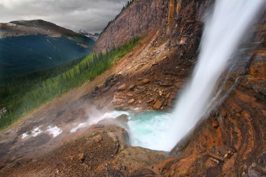 Twin Falls - Yoho National Park clipart