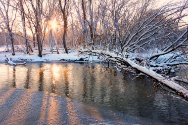 kishwaukee Nehri günbatımı