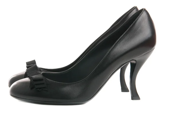 Svarta kvinnor skor — Stockfoto
