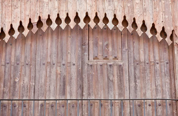 閉じる古い木製のバルコニー — ストック写真