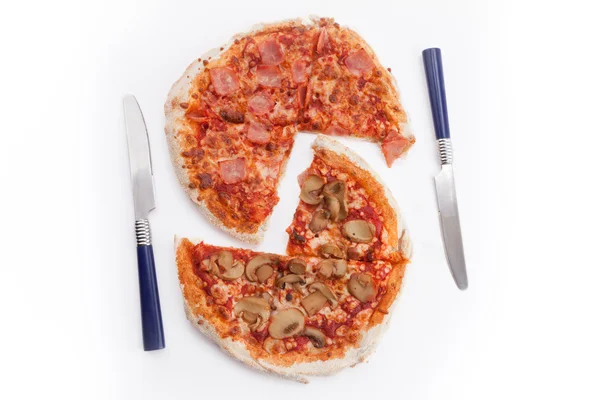 2 つのピザ — ストック写真