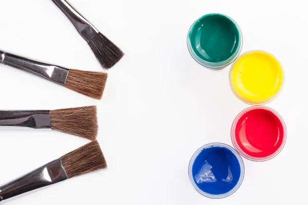 stock image Paint and brushes