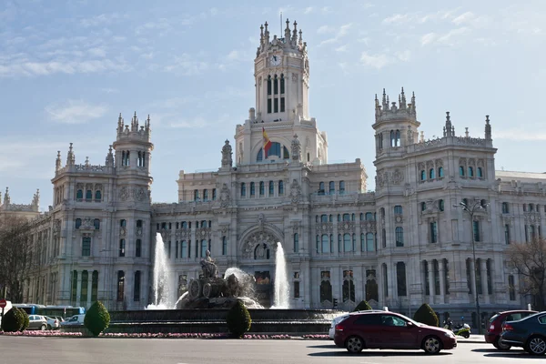 Plaza de cibeles w Madrycie — Zdjęcie stockowe