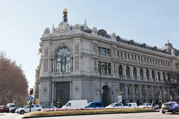 Banco de espanha em madrid — Fotografia de Stock