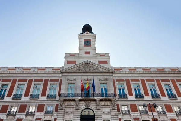 Zegarek na puerta del sol w Madrycie — Zdjęcie stockowe