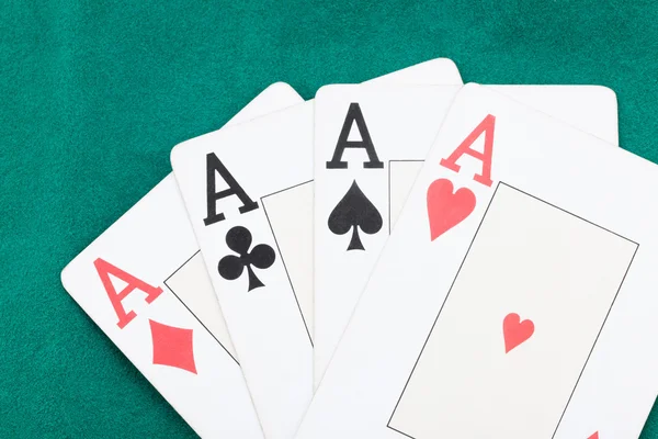 Assi di poker — Foto Stock