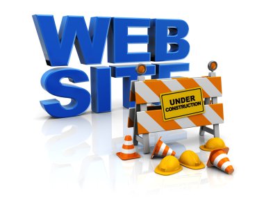 Web site construction clipart