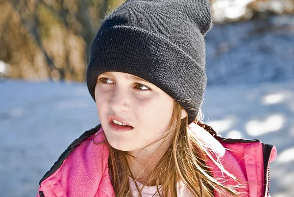 雪の少女 — ストック写真