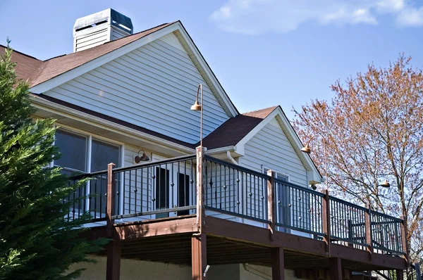 Deck on the Rear of House — Stock Photo, Image