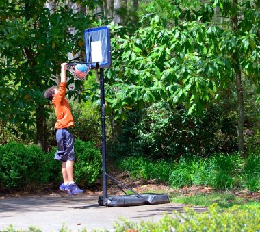 Young Basketball Player clipart