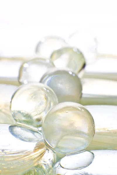 Glazen bollen of kristallen — Stockfoto