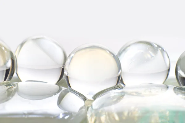 Glazen bollen of kristallen — Stockfoto
