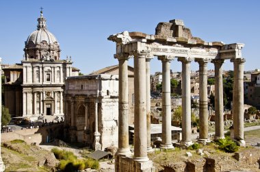 Roman Forum in Rome, Italy clipart