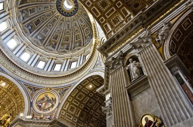 Saint Peter Cathedral in Vatican clipart