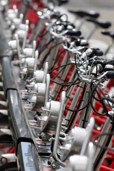 Общественные велосипеды — стоковое фото