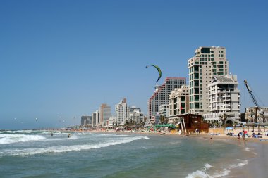 Tel Aviv beach clipart