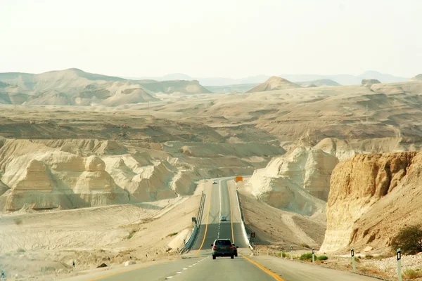 Estrada para o Mar Morto em Israel — Fotografia de Stock
