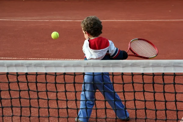 Tenisz fiú — Stock Fotó