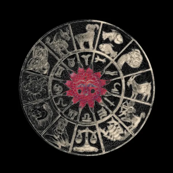 Перевернутое колесо гороскопа Лицензионные Стоковые Изображения