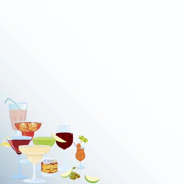 Coin-Csomo-cocktail-frontières — Image vectorielle