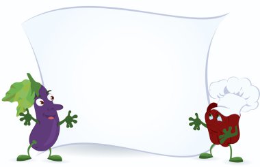 Eggplant-and-Bell-Pepper-are-Holding-Promotion-board