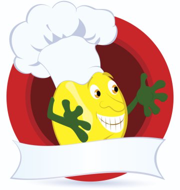 Lemon-Cartoon-character-with-Promo-Ribbon