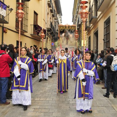 Easter Procession in Granada, Spain clipart