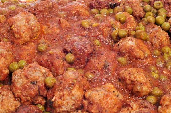 西班牙肉丸炖煮的食物 — 图库照片