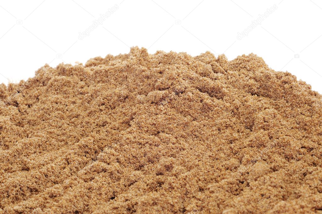 Closeup of wet sand
