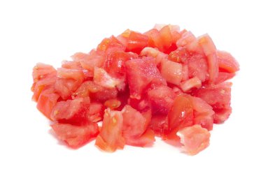 Chopped raw tomato clipart