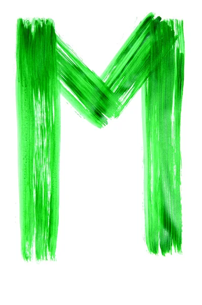 Litera M — Zdjęcie stockowe