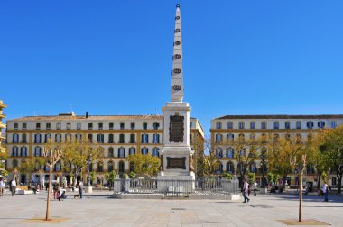 İspanya, Malaga 'daki Plaza de la Merced