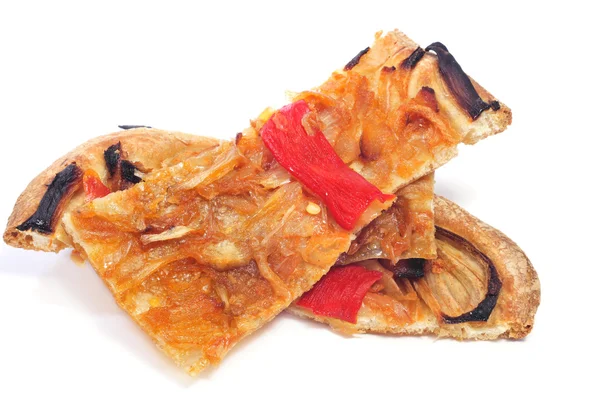 Koka de recapte, typiska katalanska maträtt — Stockfoto