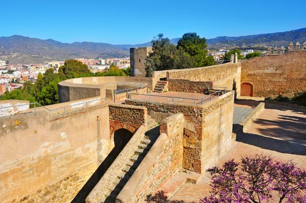 Kasteel van Gibralfaro in malaga, Spanje — Stockfoto