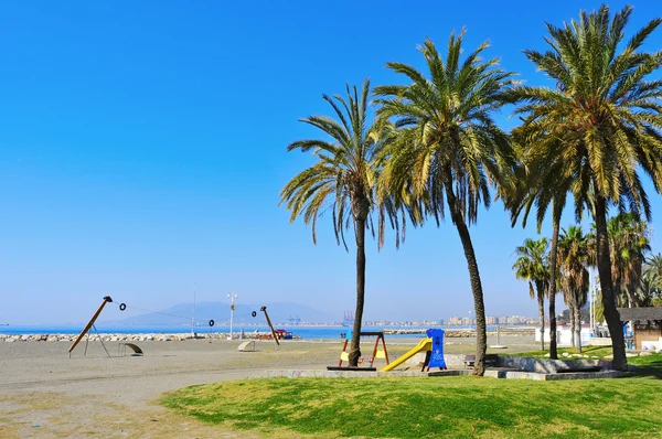 El Palo Beach, Malaga, Spanyolország — Stock Fotó