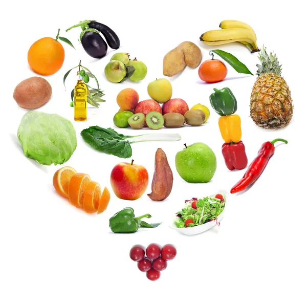 Amor por la comida saludable — Foto de Stock